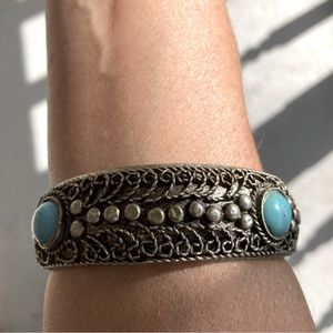 Vintage Tibetan silver bangel